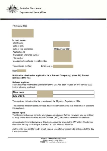 澳洲移民被拒原因_如何再次申请