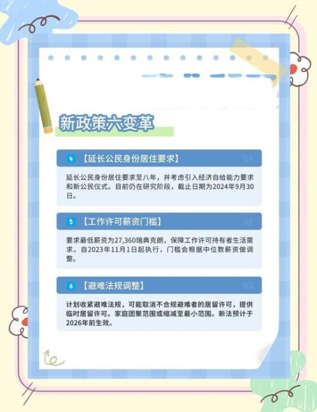 中国移民瑞典条件_瑞典移民政策最新变化