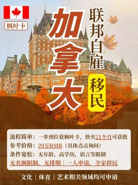 加拿大艺术家移民条件_如何申请联邦自雇移民