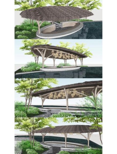 亭子适合种什么植物_亭子周围适合种什么树