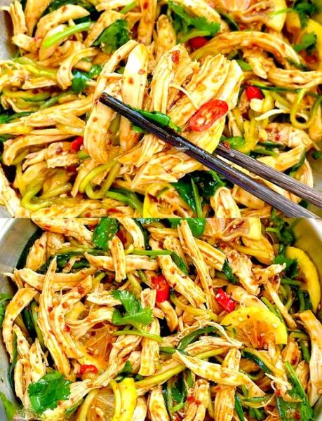 凉拌手撕鸡胸肉怎么做_鸡胸肉凉拌多久入味