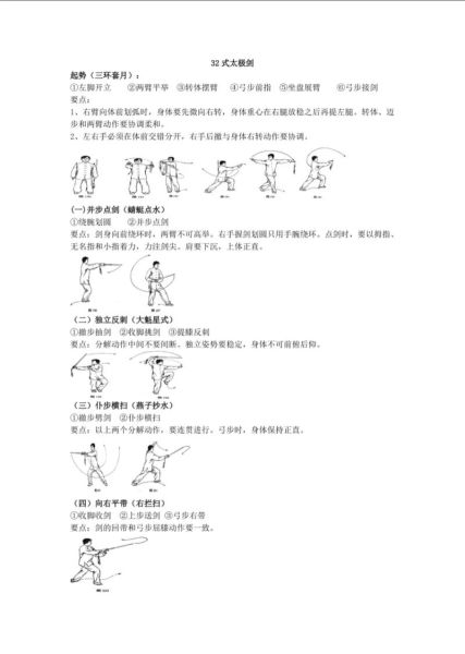 太极剑入门教学_太极剑基本动作要领