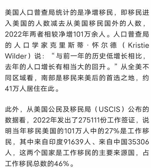 美国有多少移民_美国移民人口最新统计