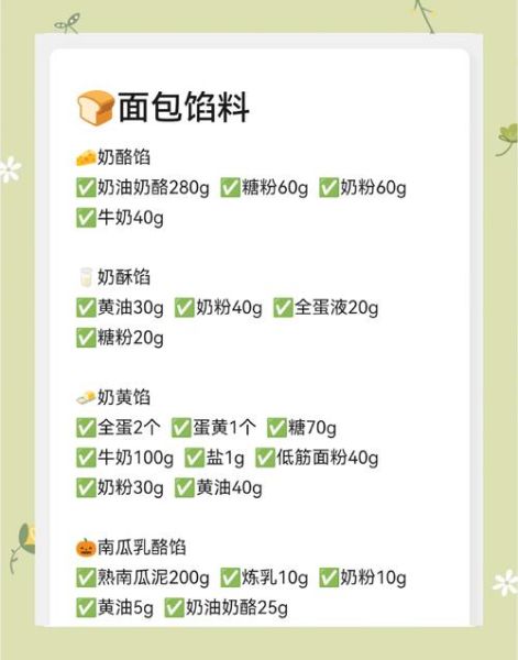 面包怎么做_家庭面包配方比例