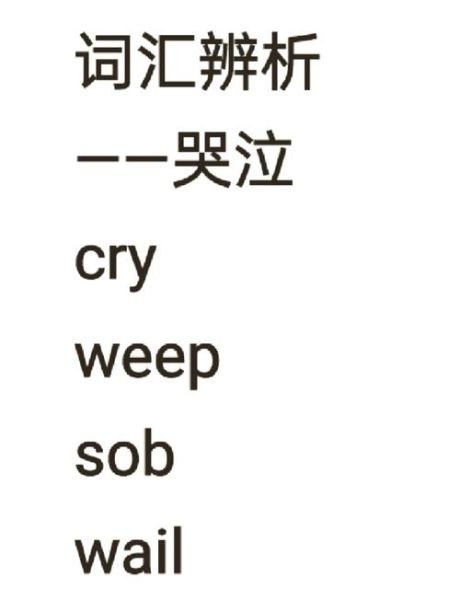 为什么哭会抽泣_如何用ABB词语形容哭