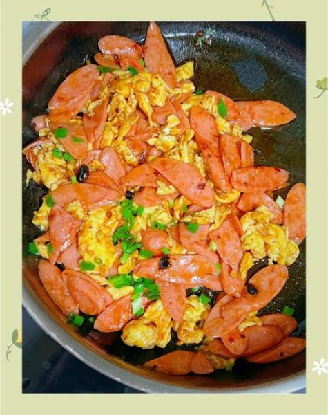 火腿肠炒鸡蛋怎么做_火腿肠炒鸡蛋的家常做法