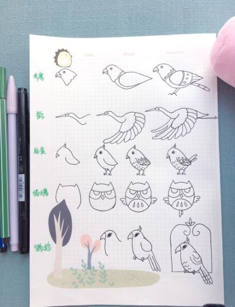 如何教孩子画动物_动物简笔画入门技巧