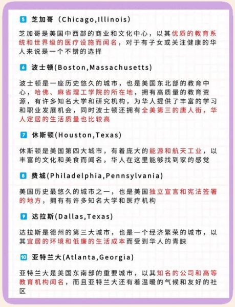 美国最适合移民的城市有哪些_如何选