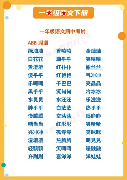 什么是ABB式词语_ABB式词语有哪些常见例子