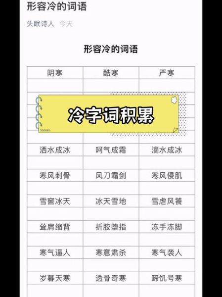 上冻的词语有哪些_上冻怎么形容