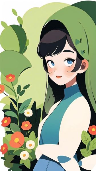 卡通女孩手机壁纸哪里找_如何设置高清无水印