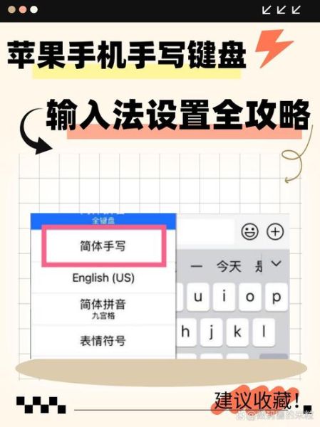苹果手机键盘怎么手写_手写输入设置在哪