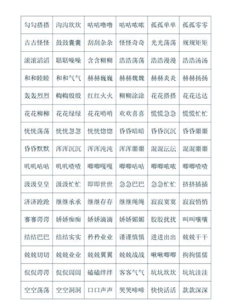 什么是aabb式词语_如何快速积累aabb式词语