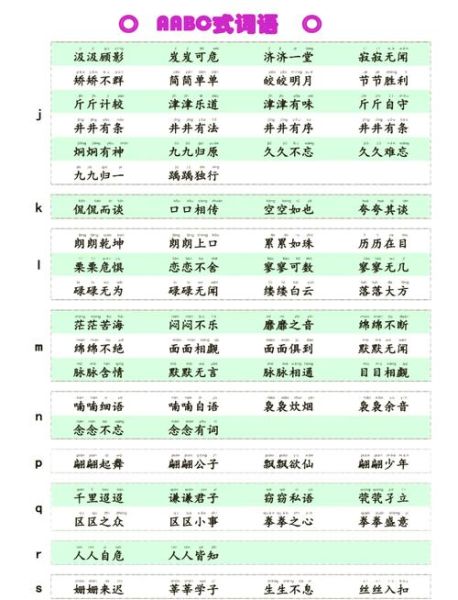 秋天有什么AABC词语_秋天AABC词语怎么用