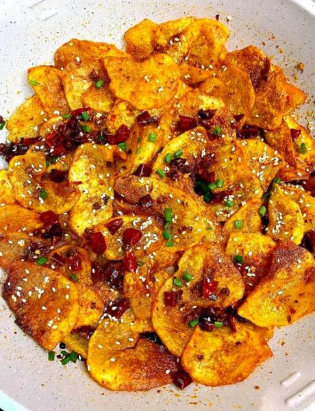 干煸孜然土豆片怎么做_土豆片不软塌技巧