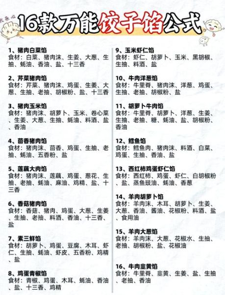 饺子馅怎么调好吃_饺子馅做法大全