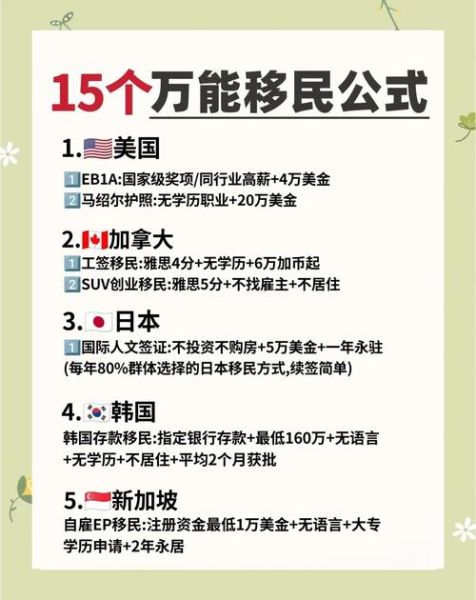 不花钱移民的方法_普通人如何零成本出国定居