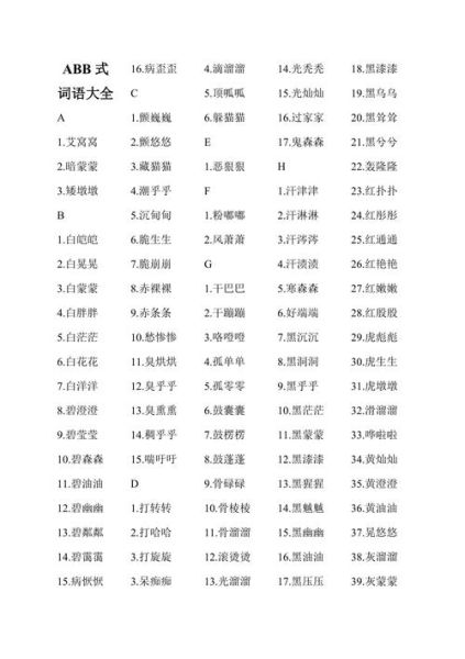 带动物的ABB词语有哪些_如何用在作文里