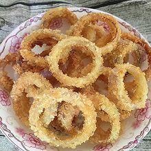 洋葱圈怎么做_炸洋葱圈不软脆的秘诀