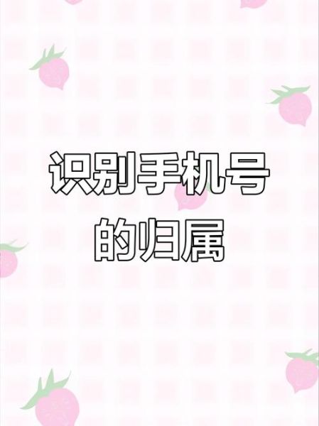 怎么看手机号码归属地_怎么看手机号码运营商