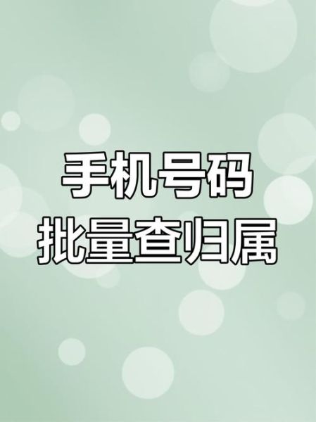 怎么看手机号码归属地_怎么看手机号码运营商