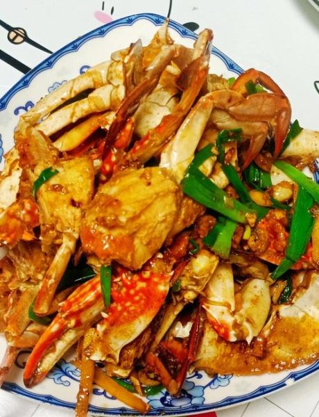 葱油蟹怎么做_葱油蟹的做法视频详细步骤