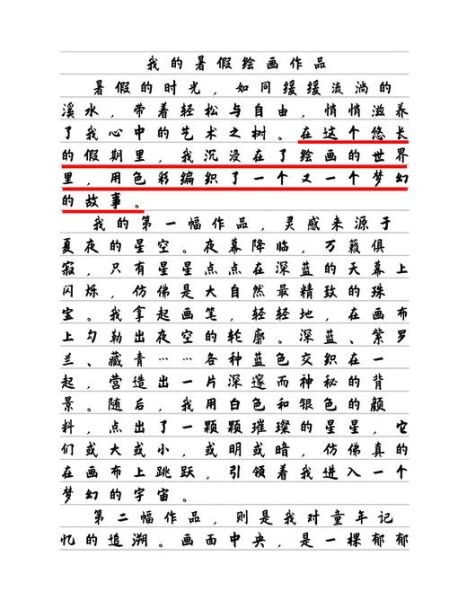 描写画画词语有哪些_如何用在作文里