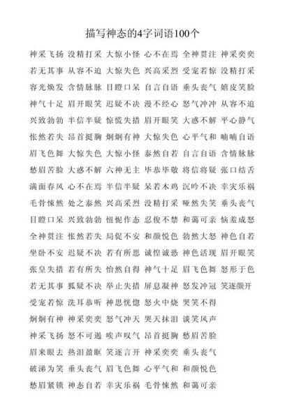 神态惊讶的词语有哪些_如何生动描写