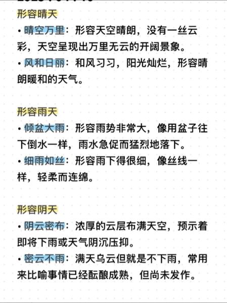 白云气象词语有哪些_白云气象词语怎么用