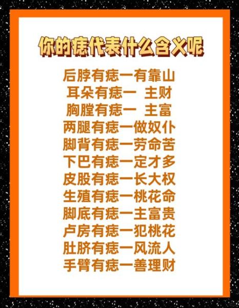 黑点位置看财运_痣相真的能影响财富吗