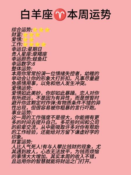 白羊座2017年6月运势详解_如何把握感情与事业转折点