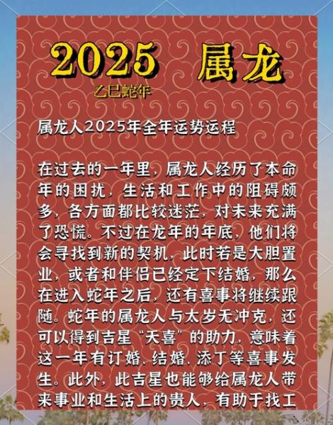 生肖龙猪年运势怎么样_属龙人2025年财运好吗