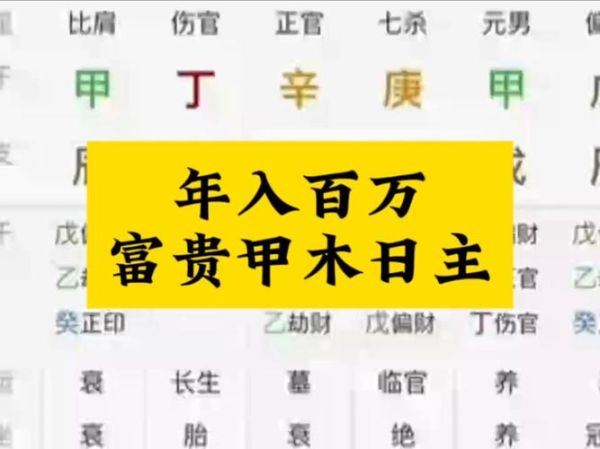 甲木日主财运_如何提升财富格局