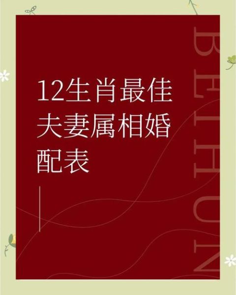 大吉属相婚配_哪些生肖最合拍
