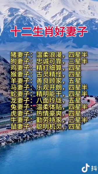 老婆属相排名_哪个属相最旺夫