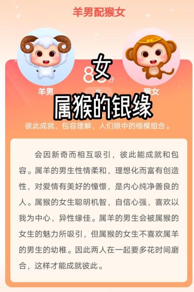 羊和猴属相婚配好吗_属羊属猴结婚合不合