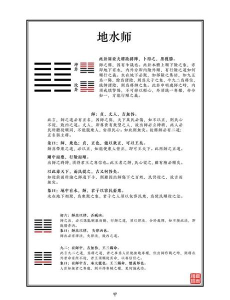 地水师卦财运如何_地水师卦求财详解