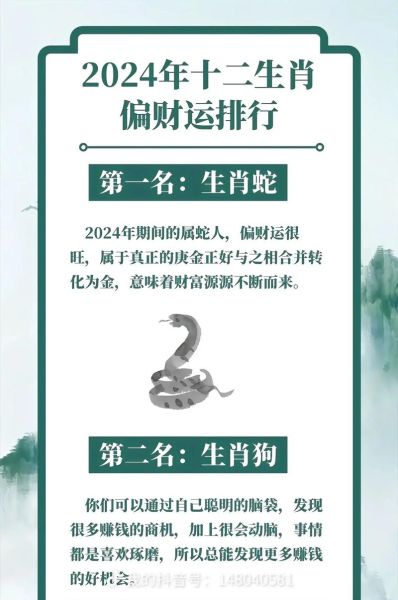 2024年财运最旺的属相有哪些_如何抓住财富机遇