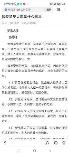 梦到大海是什么意思_如何化解汹涌梦境