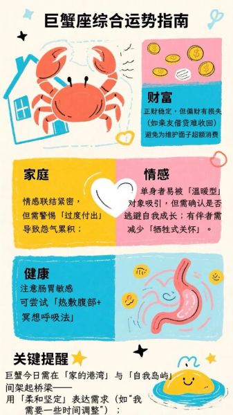 巨蟹座今日运势最准_巨蟹座今天运势如何