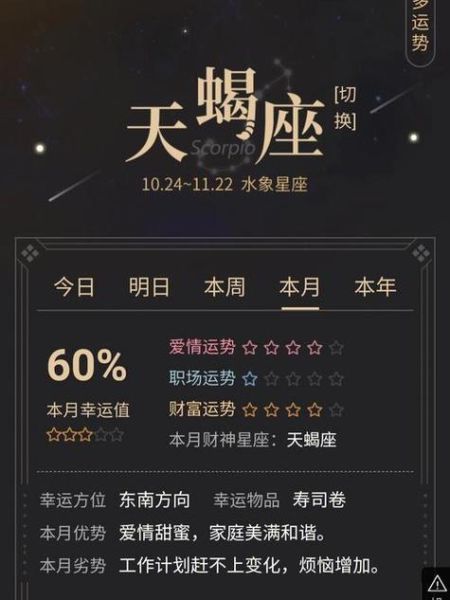 天蝎女七月运势_七月感情财运如何